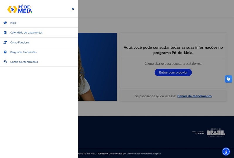 Nova plataforma do Pé-de-Meia